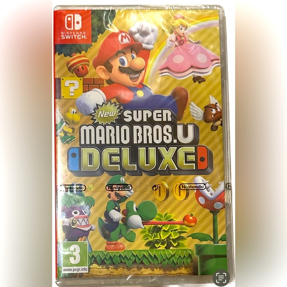 NEW SUPER MARIO BROS.U DELUXE NINTENDO SWITCH VIDEO GAME SEALED VIDEO GAME JAPAN - Picture 1 of 3